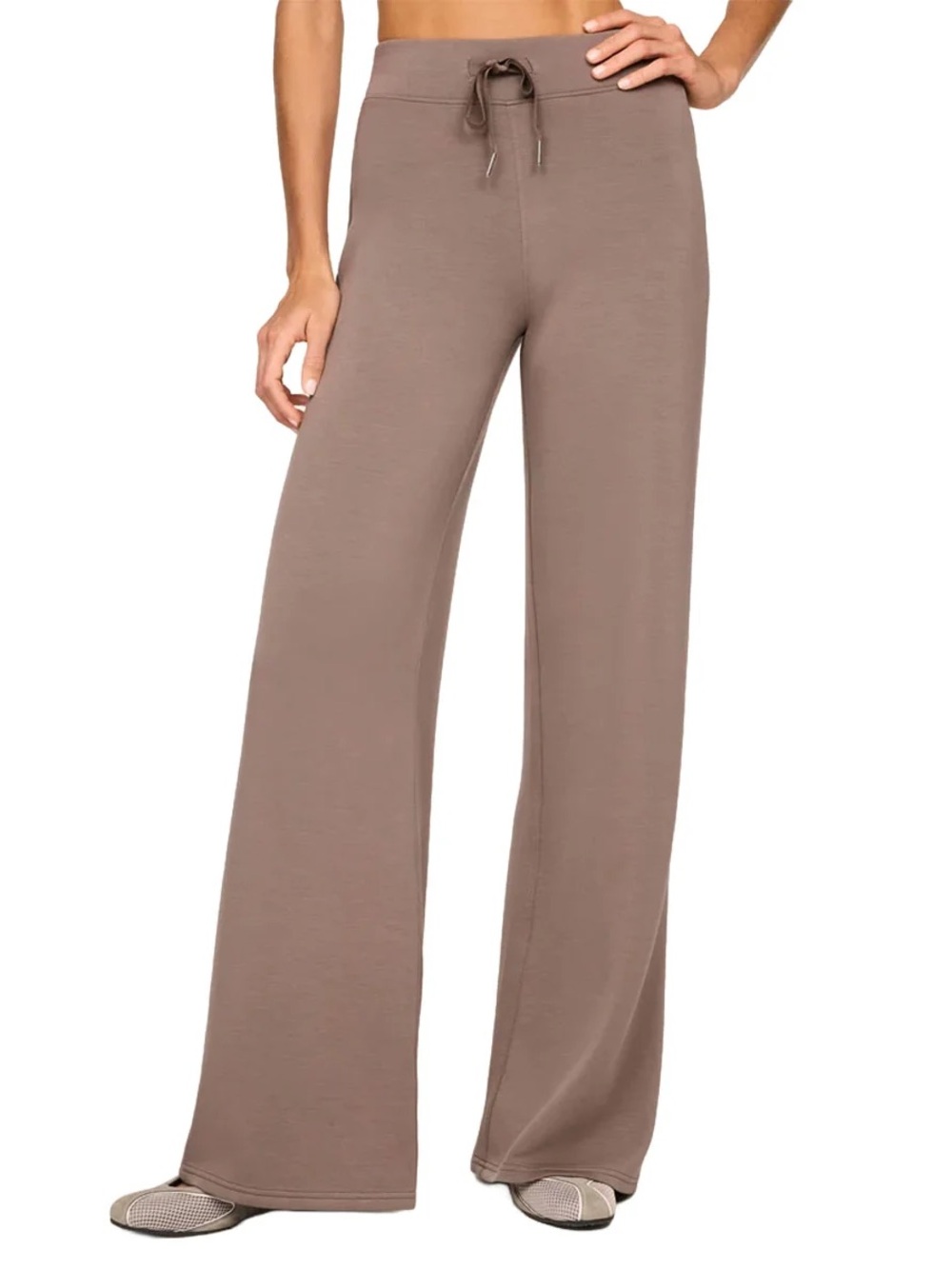 Spanx AirEssentials Wide Leg Pant Brown XS SHOWS WEAR